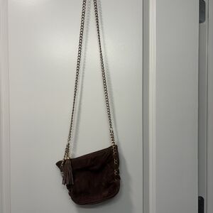Brown Suede Women's Bag